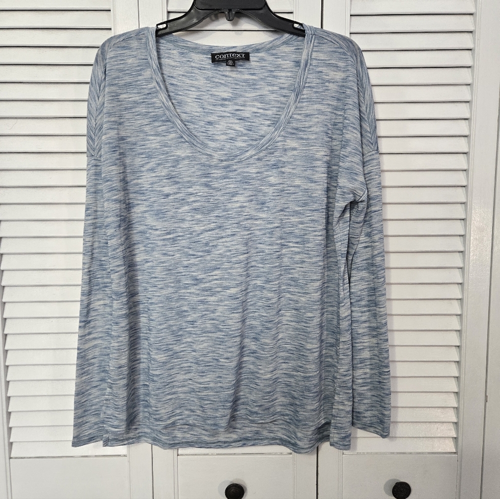 🟢 Context Light Blue Long Sleeve Tee